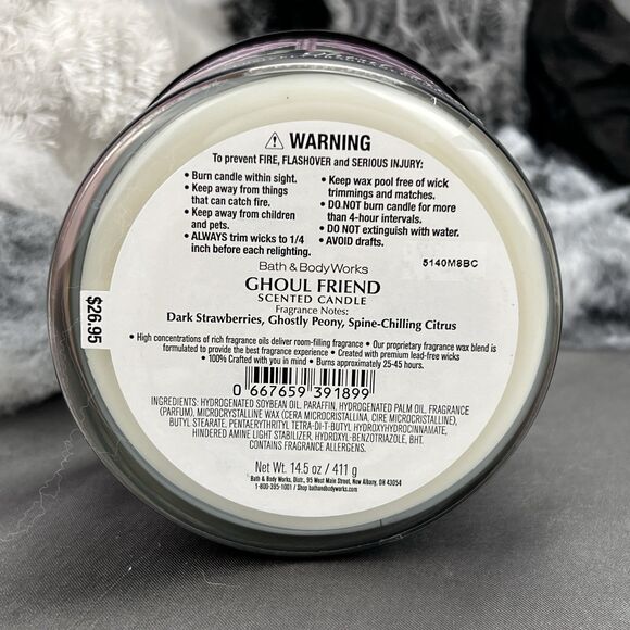 Bath & Body Works Halloween 2025 GHOUL FRIEND 3-Wick Candle 14.5 oz Gothic Gifts - Picture 7 of 9